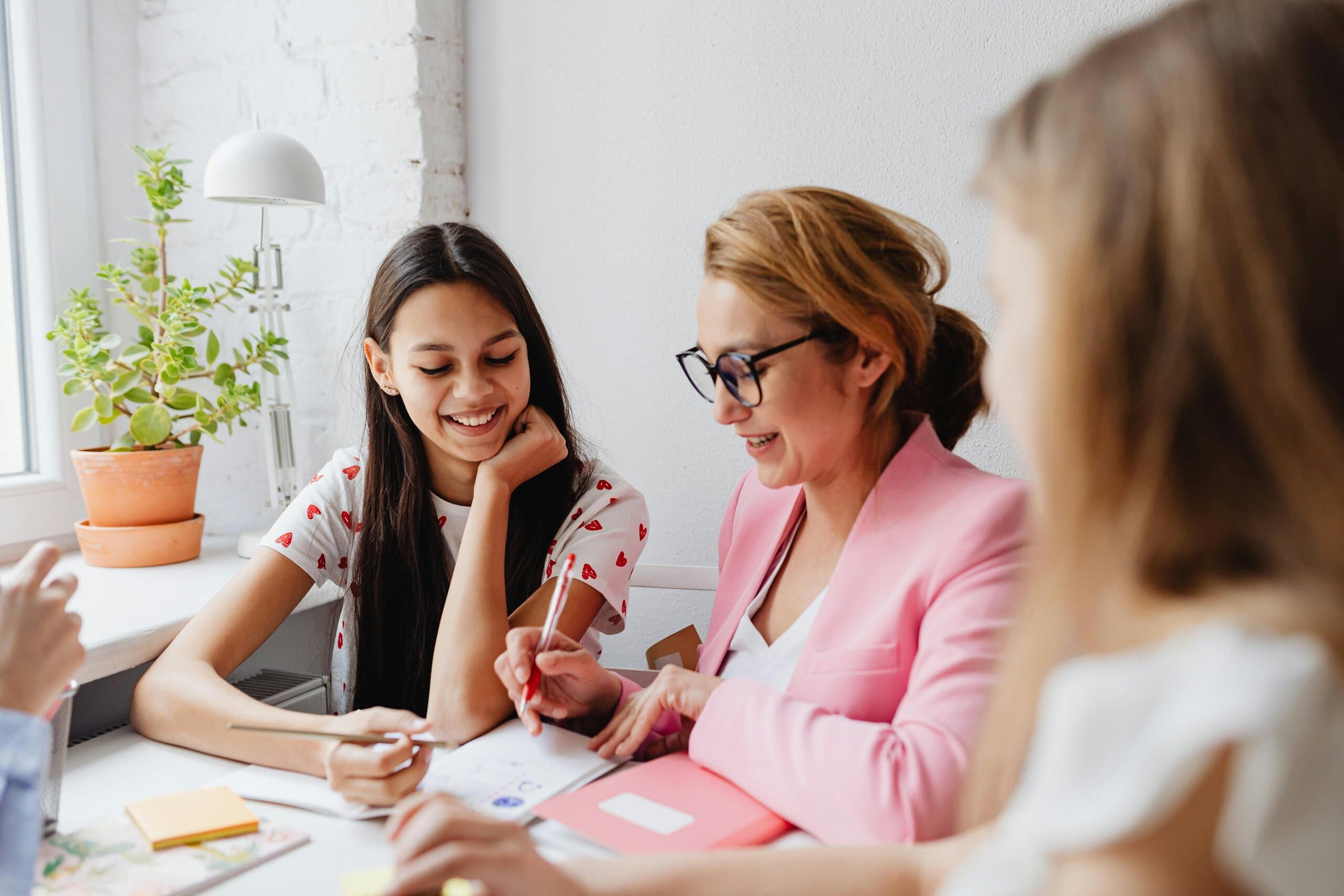 Students and educators using digital tools
